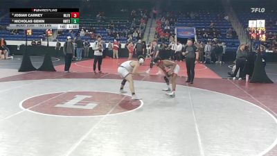 150 lbs Semifinal - Josiah Carney, Milford vs Nicholas Genin, Newton South