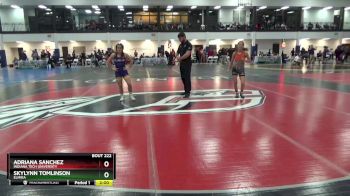 101 lbs Cons. Round 3 - Skylynn Tomlinson, Elmira vs Adriana Sanchez, Indiana Tech University