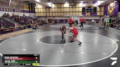 190 lbs Quarterfinal - Ryan Wooten, Grindhouse Wrestling Club vs Ridge Jobe, WAR Wrestling Club