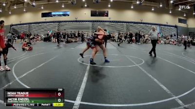 210 lbs Round 6 (8 Team) - Noah Teague, Legacy Dragons vs Jacob Endzel, Warhawks Wrestling