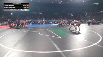 6A Boys 215 lbs Champ. Round 2 - James Curbow, Glencoe Boys vs Jose Rivera, Willamette Boys