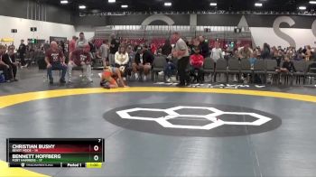 90 lbs Quarterfinals (8 Team) - Christian Bushy, Beast Mode vs Bennett Hoffberg, Fort Hammers