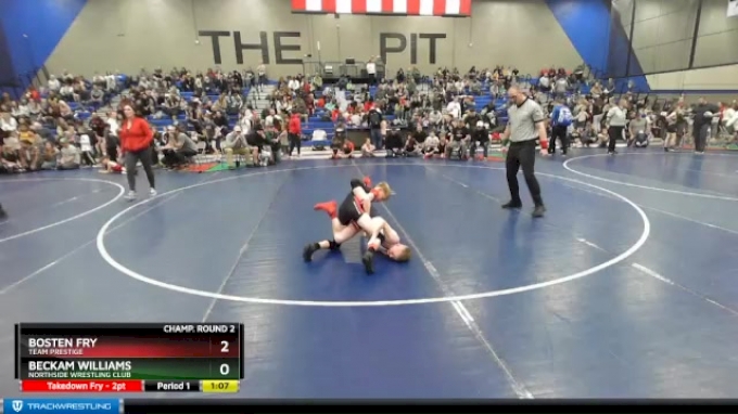 76 lbs Champ. Round 2 - Beckam Williams, Northside Wrestling Club vs ...