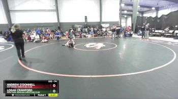 74 lbs Semifinal - Logan Crawford, Deer Park Ironman Wrestling Club vs Andrew O`Donnell, Mat Demon Wrestling Club