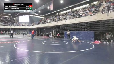 85 lbs Quarterfinal - Nate Hernandez, Montclair vs Max Bartlebaugh, Harrisburg