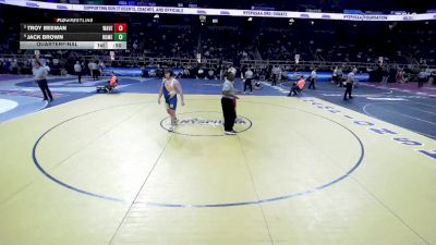 II-285 lbs Quarterfinal - Troy Beeman, Waverly vs Jack Brown, Homer