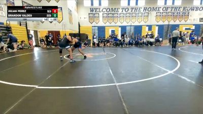 190 lbs Finals (8 Team) - Julian Perez, Wellington Community Hs vs Brandon Valdes, South Dade