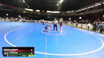 138 lbs Quarterfinal - Kaiya Johnston, Casteel vs Bristol Skinner, Williams High School