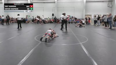 48 lbs Round 4 (8 Team) - Trey Sanders, Mat Assassins Black vs Justus Chapman, Savage WA
