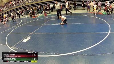 70 lbs Cons. Round 4 - Beau Flynn, Champions Wrestling Club vs Bo Bracken, Enterprise Wolves