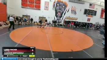 138E Round 1 - Garrison Bertagnole, Natrona County vs Loren Fincher, Worland