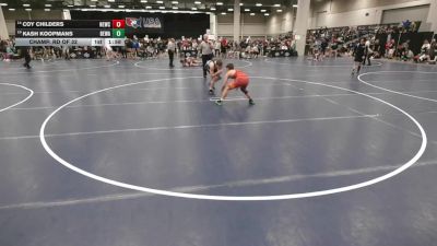 126 lbs Champ. Rd Of 32 - Kash Koopmans, Berge Elite Wrestling Academy vs Coy Childers, Nebraska Elite Wrestling Club