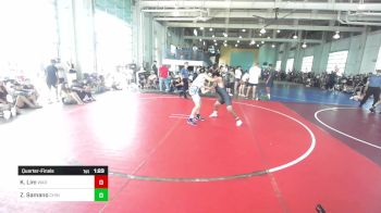 120 lbs Quarterfinal - Kaiden Lim, War Room Grappling vs Zack Samano, Chino WC