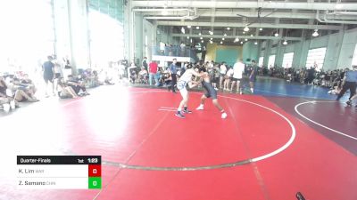 120 lbs Quarterfinal - Kaiden Lim, War Room Grappling vs Zack Samano, Chino WC