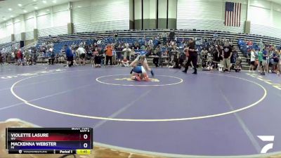 138 lbs Quarterfinal - Violette Lasure, WV vs Mackenna Webster, MI