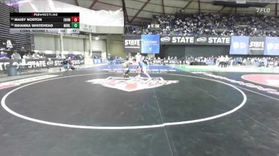 Girls 3A 140 lbs Cons. Round 1 - Rihanna Whitehead, Meadowdale (Girls) vs Maisy Norton, Enumclaw (Girls)