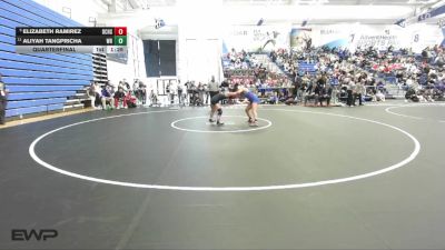 105 lbs Quarterfinal - Elizabeth Ramirez, Dodge City vs Aliyah Tangpricha, Washburn Rural