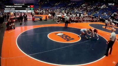 130 lbs Cons. Semi - Michelle Naftzger, Erie vs Grace Laird, Joliet (Catholic Academy)