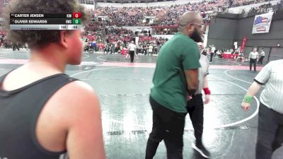 185 lbs Quarterfinal - Oliver Edwards, Hartford Wrestling Club vs Carter Jensen, Kimberly