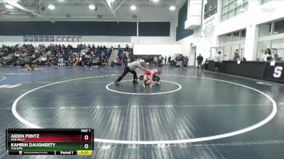 138 lbs Cons. Round 5 - Kamrin Daugherty, Yucaipa vs Aiden Pentz, Oak Hills