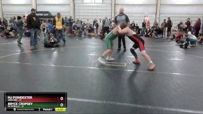 130 lbs Round 2 (6 Team) - Bryce Cropsey, Mi Pitbulls vs MJ Poindexter, Ares Red