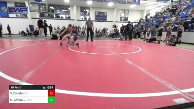 61 lbs Rr Rnd 3 - Valentina Canale, Claremore Wrestling Club vs Henry CAYGILL, R.A.W.