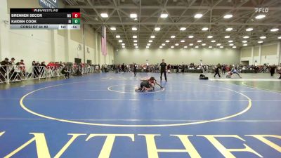 113 lbs Consi Of 64 #2 - Brennen Secor, MA vs Kaiden Cook, RI