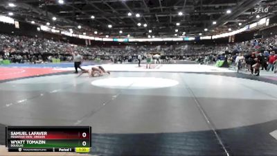 157 lbs Champ. Round 1 - Wyatt Tomazin, Douglas vs Samuel Lafaver, Mountain View, Oregon