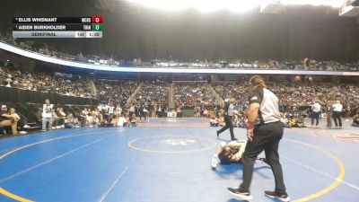 3A 113 lbs Semifinal - Aiden Burkholder, Trinity High School vs Ellis Whisnant, West Caldwell High School