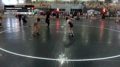 50 lbs Cons. Semi - Arabelle Roberts, Ground Zero Wrestling Club vs Kiera Midkiff, Johnson City Wrestling