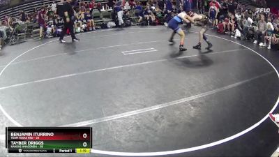 130 lbs Semis & 1st Wrestleback (8 Team) - Tayber Driggs, Kansas Anaconda vs Benjamin Iturrino, Team Texas Red