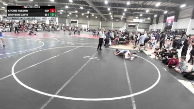 98 lbs Quarterfinal - Archie Nelson, Trophy Hunters Wrestling Club vs Greyson Davis, No Team