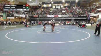 155 lbs Cons. Round 3 - Reanna Burger, Johnson-Stanton County HS vs Johnna Ebner, Phillipsburg HS