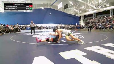157 lbs Cons. Semi - Zach Thomas, Derby vs Kole Johnson, Shawnee Mission Northwest