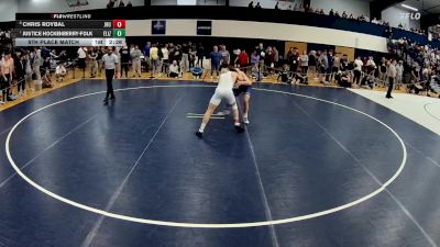 165 lbs 5th Place Match - Justice Hockenberry-folk, Elizabethtown vs Chris Roybal, Johns Hopkins