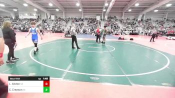 145 lbs Semifinal - Lorenzo Alston, NC vs Christopher Creason, VA