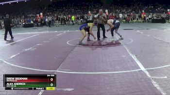 D4-150 lbs Cons. Round 1 - Alex Andrich, Bad Axe HS vs Drew Seekman, Bronson HS