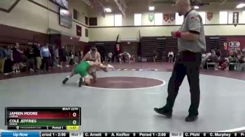 195 lbs Cons. Round 3 - Cole Jeffries, Osage vs Jamien Moore, Lisbon