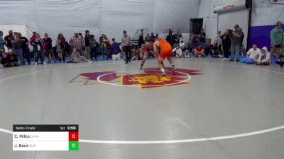 190 lbs Semifinal - Collin Milko, Carnegie vs Joseph Beck, Slippery Rock