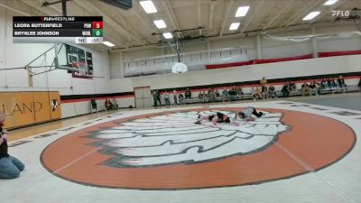 82-90 lbs Round 1 - Leora Butterfield, Powell Middle School vs Brynlee Johnson, Worland Middle School