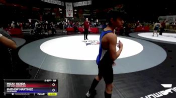 114 lbs Cons. Round 2 - Micah Ochoa, Red Wave Wrestling vs Mathew Martinez, California