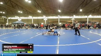 95 lbs Champ. Round 1 - Eliaz Villasenor Melchor, Syringa Middle School vs Brayson Moore, Team Real Life