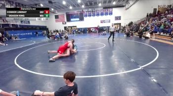 215 lbs Champ. Round 1 - Connor Lindsay, Central vs Deagon King, Wright