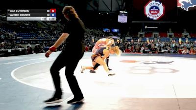 130 lbs Champ. Rd Of 32 - Ava Sommers, Ohio vs Averie Counts, Kansas