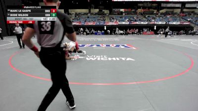 157 lbs Cons. Round 1 - Marc Le Gaspe, Cumberlands vs Bode Wilson, Cornerstone