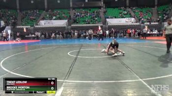 6A 106 lbs Quarterfinal - Trent Ledlow, Pell City vs Brooks Morton, Mortimer Jordan HS