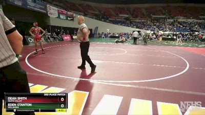 2A/1A-113 3rd Place Match - Dean Smith, Siletz Valley vs Eden Stanton, Willamina