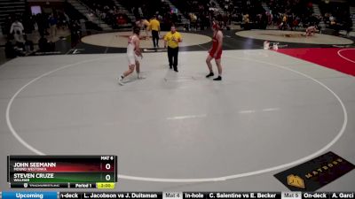 182 lbs Cons. Round 3 - John Seemann, Mound Westonka vs Steven Cruze, Willmar