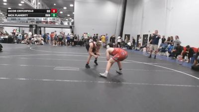 157 lbs Quarterfinals (8 Team) - Nick Flaherty, Savage WA Nightmares vs Jacob Critchfield, Barn Brothers BlueWave