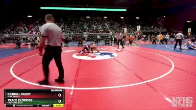 4A-106 lbs Semifinal - Kimball Parry, Star Valley vs Trace Eldridge, Cheyenne East